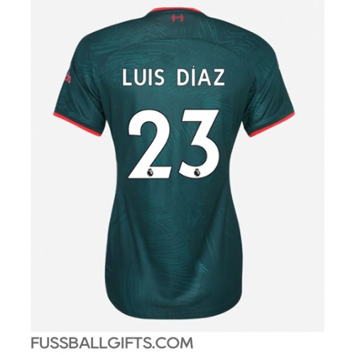 Liverpool Luis Diaz #23 Fußballbekleidung 3rd trikot Damen 2022-23 Kurzarm